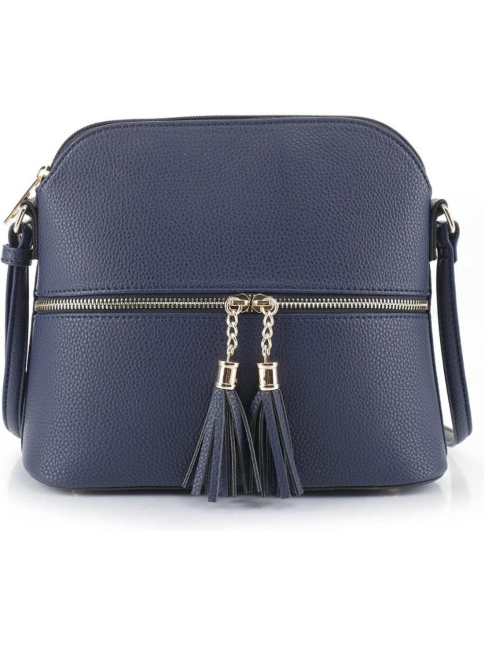 Lunar Lightweight Medium Dome Crossbody Bag Shoulder Bag with Tassel |